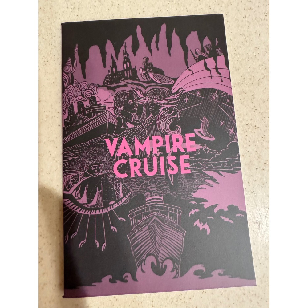 Vampire Cruise TTRPG Adventure Zine Indie Horror RPG Booklet Purple Black